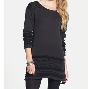 Volcom "Dark Water" Intarsia Sweater Dress (Small)